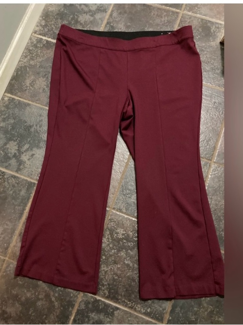 Lane Bryant Burgundy Boot Cut Ponte Pants Women’s Size 26